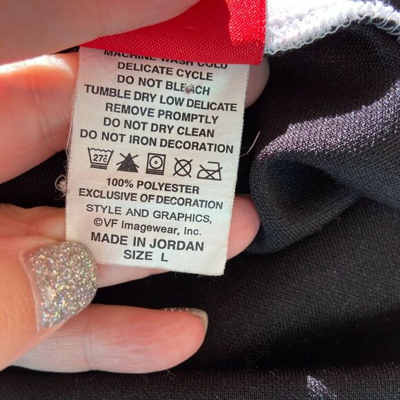 NFL For Her Womens Top Size Large Black Gold White Sexy Lace Up Fitted Steelers - Picture 4 of 5